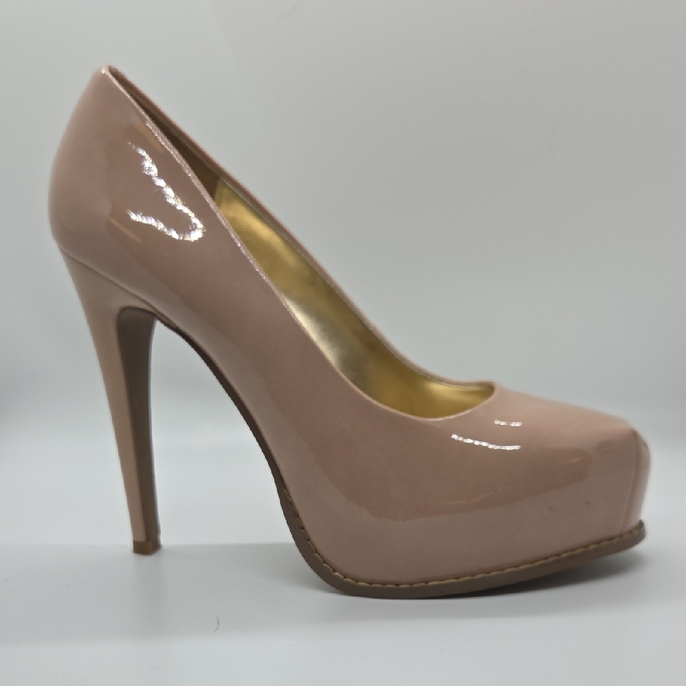 Chic Blush Patent Leather Heels